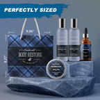 Bath Set with Ocean Scented Spa Gifts for Men, Christmas Birthday Self Skin Care Set for Men, Spa Gift Baskets for Him, 12Pcs Men'S Spa Kit Gifts for Bath Spa