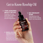 Organic Rosehip Seed Oil for Face, 100% Pure | Natural Cold Pressed Unrefined Non-Gmo | Carrier Oil for Skin, Hair & Nails (Packaging May Vary)