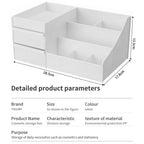 Makeup Organizer, Skin Care Organizers and Storage Box with Drawers for Vanity, Bathroom Countertop Holder for Lipstick Skincare Perfume Brush, Dresser Desk Top Cosmetics Display Case