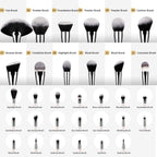 Makeup Brushes Set Professional 32Pcs Make up Brushes Premium Synthetic Kabuki Foundation Blending Face Powder Blush Concealers Eye Shadows