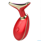 EMS Thermal Neck Lifting and Tighten Massager Electric Microcurrent Wrinkle Remover LED Photon Face Beauty Device for Woman