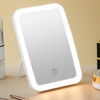 Travel Makeup Mirror Makeup Mirror USB Rechargeable Foldable Portable Touch Regulable LED Makeup Mirror for Bathroom Travel