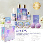 Spa Gift Set for Women, 12 Pcs Luxury Bath Skin Care Set, Spa Kit for Women Gift Set with Reusable Bag, Bath Bomb, Birthday Gifts for Teen Girls, Her, Mom
