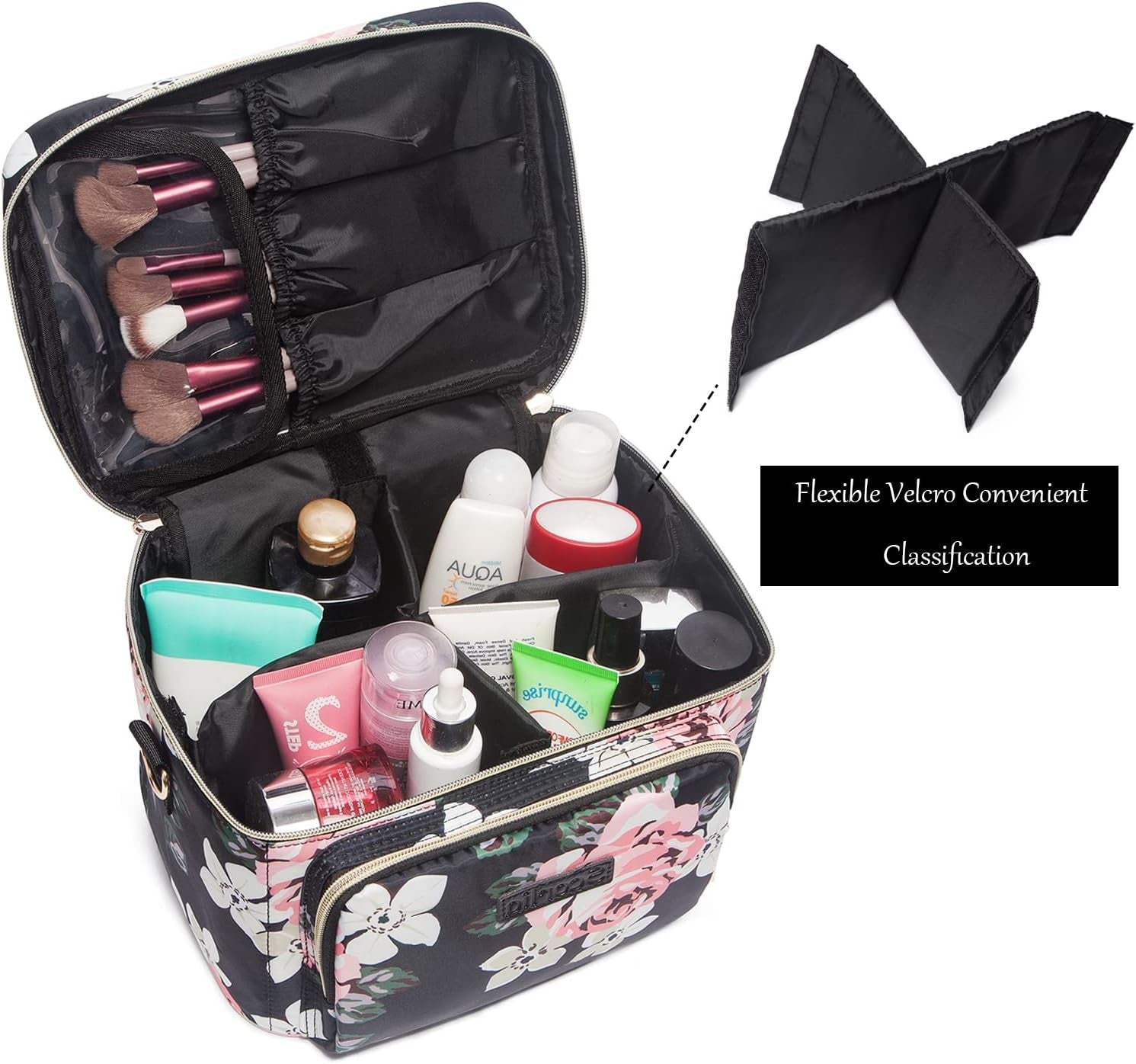 Makeup Bag HZB-20128…, Red Flower