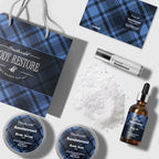 Bath Set with Ocean Scented Spa Gifts for Men, Christmas Birthday Self Skin Care Set for Men, Spa Gift Baskets for Him, 12Pcs Men'S Spa Kit Gifts for Bath Spa
