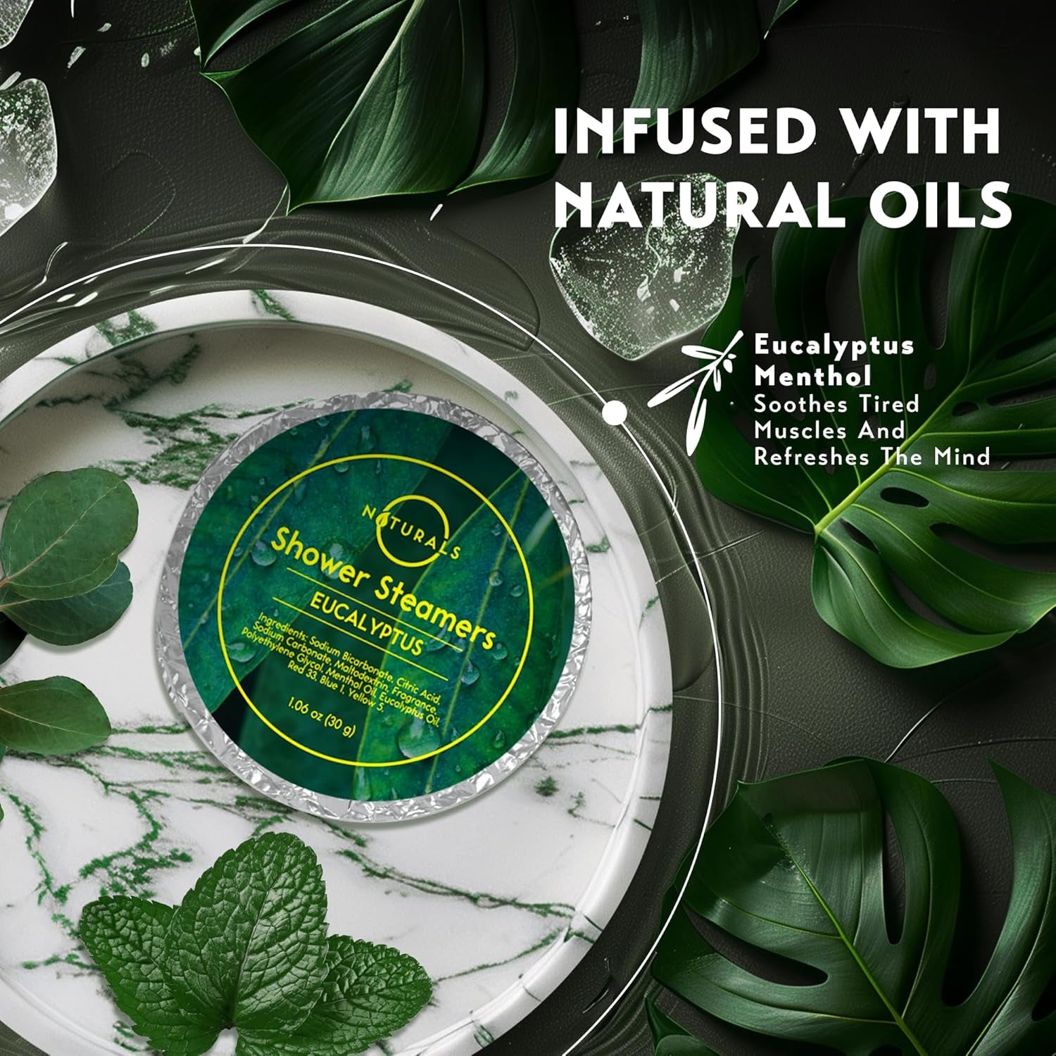 Shower Steamers Aromatherapy - Birthday Gifts for Women - Shower Bombs Aromatherapy, Spa Day Essentials, Relaxation Spa Gifts - Self Care Unique Gifts for Women and Men (Peppermint & Menthol 18 Count)