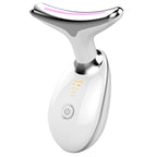 EMS Thermal Neck Lifting and Tighten Massager Electric Microcurrent Wrinkle Remover LED Photon Face Beauty Device for Woman