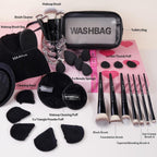 37 Pcs Makeup Brush Set Premium Synthetic Make up Brushes Foundation Eye Shadow Powder Concealers Brushes Set for Beginners & Professional Makeup Tool Set (Black)