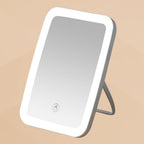 Travel Makeup Mirror Makeup Mirror USB Rechargeable Foldable Portable Touch Regulable LED Makeup Mirror for Bathroom Travel