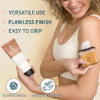 Ultra Soft Self Tanner Brush - Kabuki Brush for Body Foundation & Makeup, Blending Applicator for Tanner, Self Tanning Mitt, Achieves Sunless Streak-Free Fake Tan, Durable & Easy to Clean
