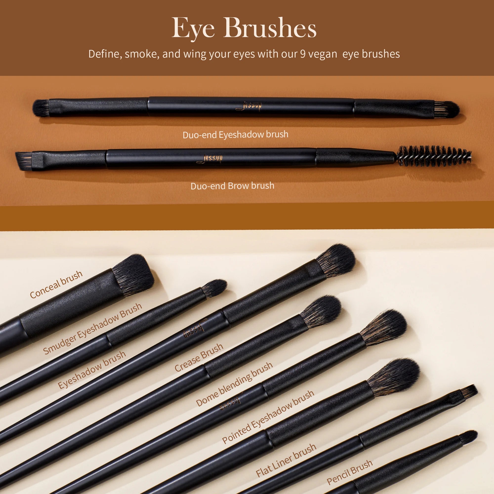 Makeup Brushes 14Pcs, Makeup Brushes Set Contour Foundation Powder Eyeshadow Highlight Blending Concealer Liner T336