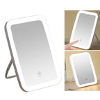 Travel Makeup Mirror Makeup Mirror USB Rechargeable Foldable Portable Touch Regulable LED Makeup Mirror for Bathroom Travel