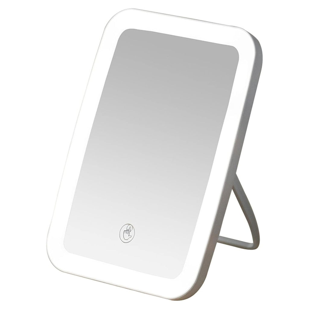 Travel Makeup Mirror Makeup Mirror USB Rechargeable Foldable Portable Touch Regulable LED Makeup Mirror for Bathroom Travel